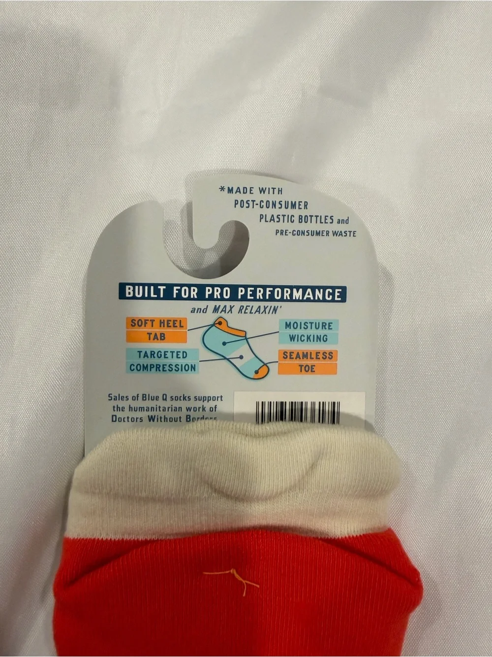 NWT Blue Q Sneaker Socks (Cushioned No-Show Socks)